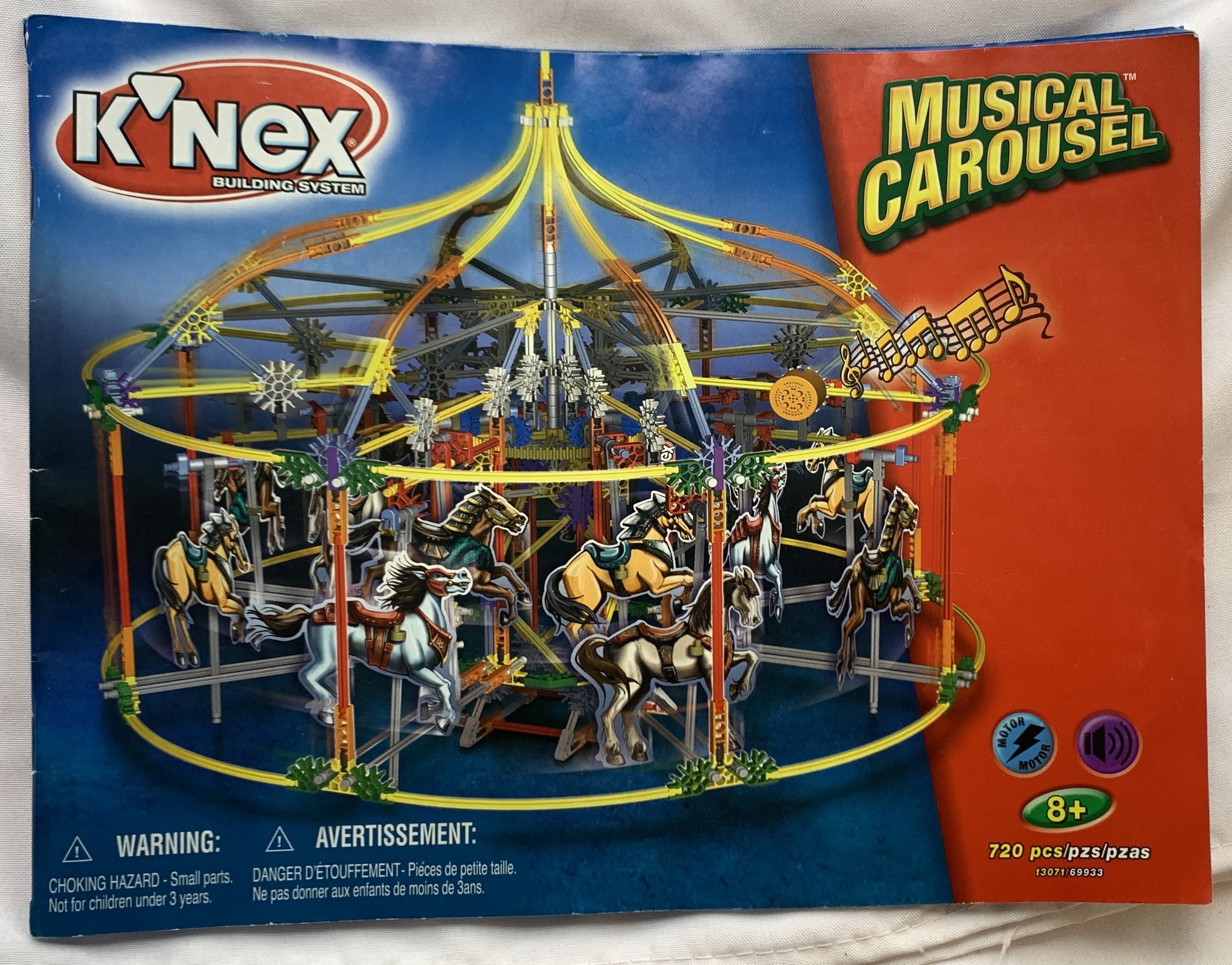 Knex Musical Carousel Set #13071 - Complete - Very Good Condition