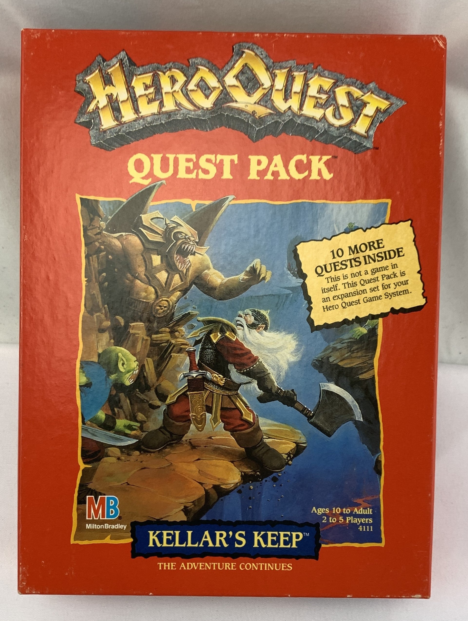 Hero Quest Kellar's Keep Expansion - 1989 - Milton Bradley - Great Condition