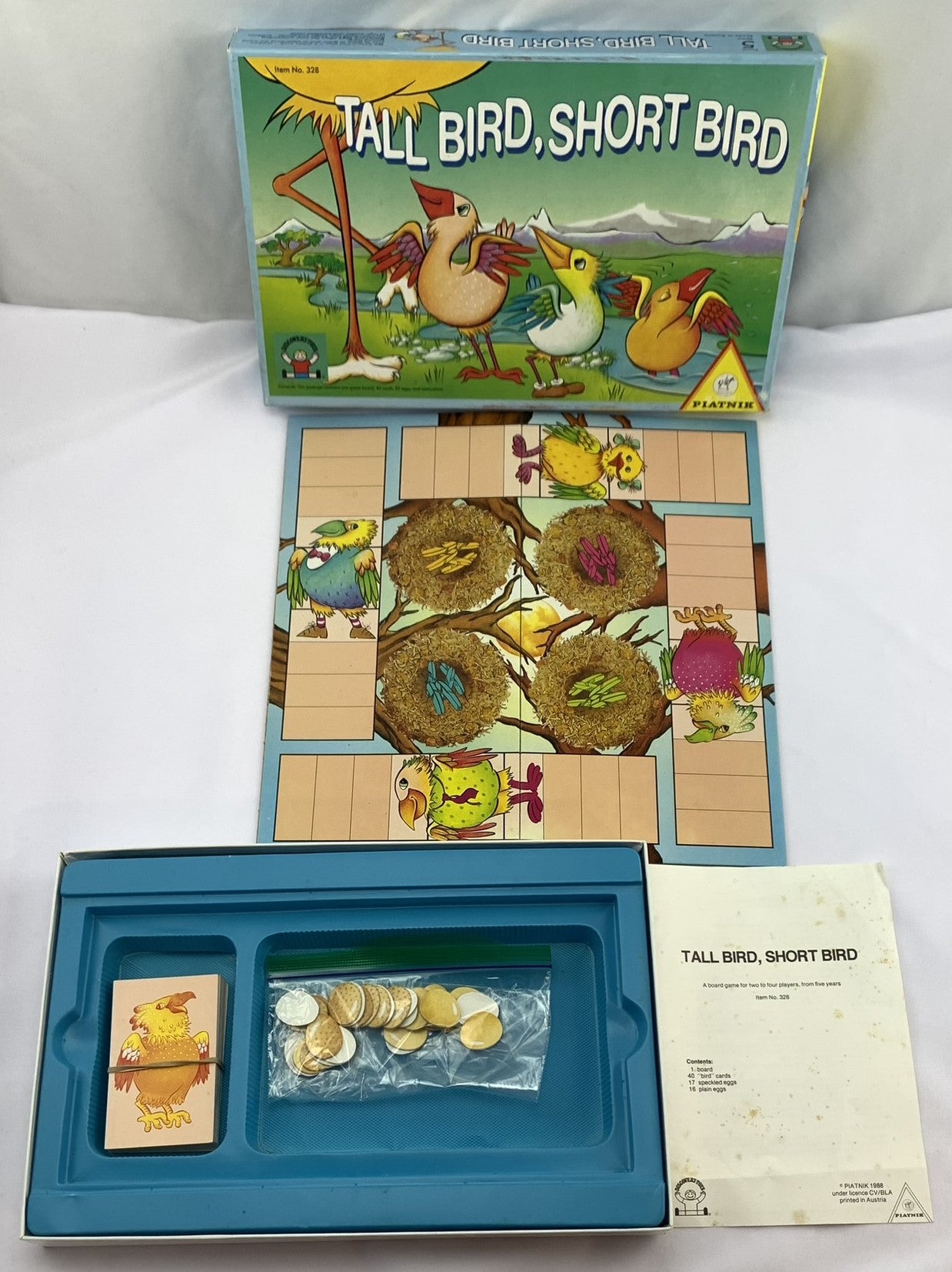 Tall Bird, Short Bird Game - 1988 - Discovery Toys - Good Condition