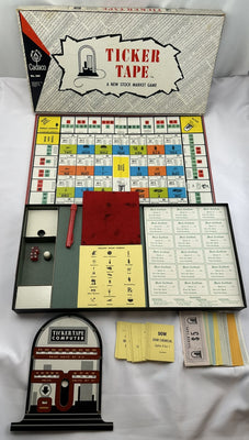 Ticker Tape Stock Market Game - 1960 - Cadaco - Great Condition