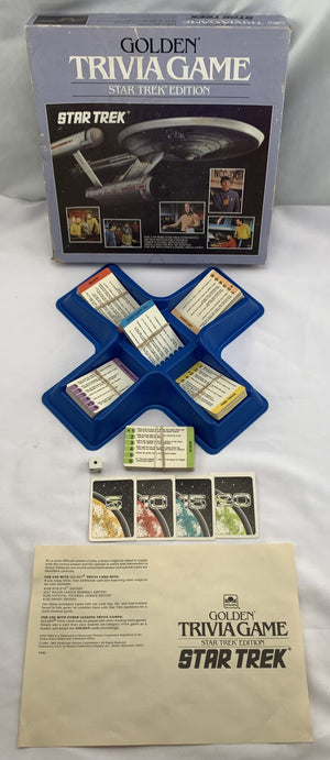 Golden Trivia Game: Star Trek Edition Game - 1984 - Golden - Great Condition