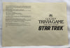 Golden Trivia Game: Star Trek Edition Game - 1984 - Golden - Great Condition