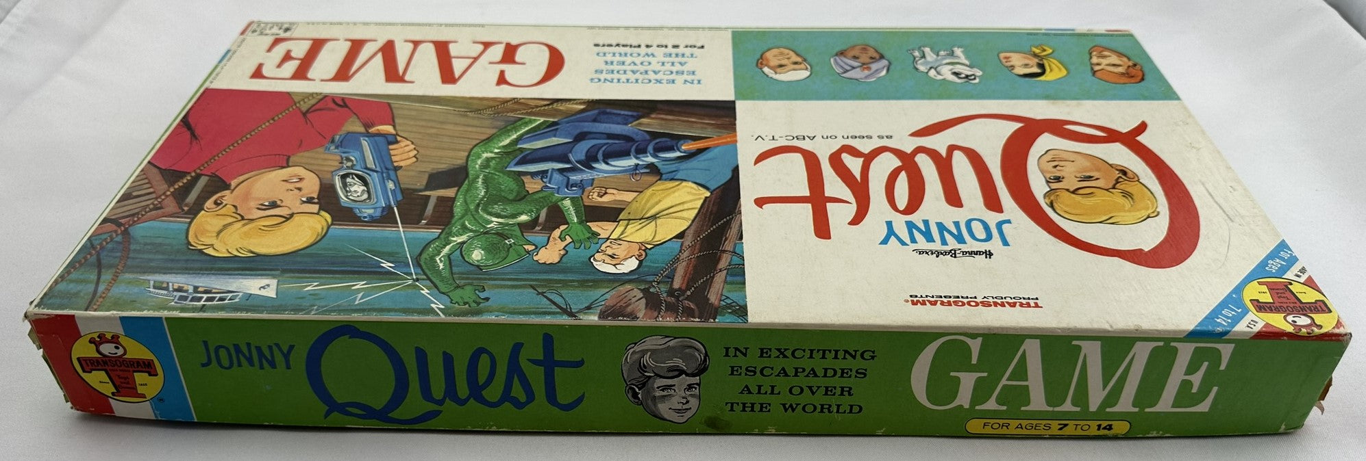 Jonny Quest Board Game - 1964 - Transogram - Great Condition