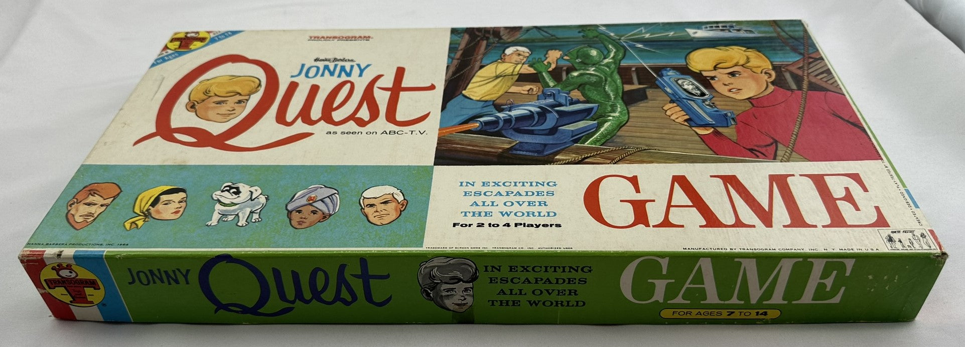 Jonny Quest Board Game - 1964 - Transogram - Great Condition