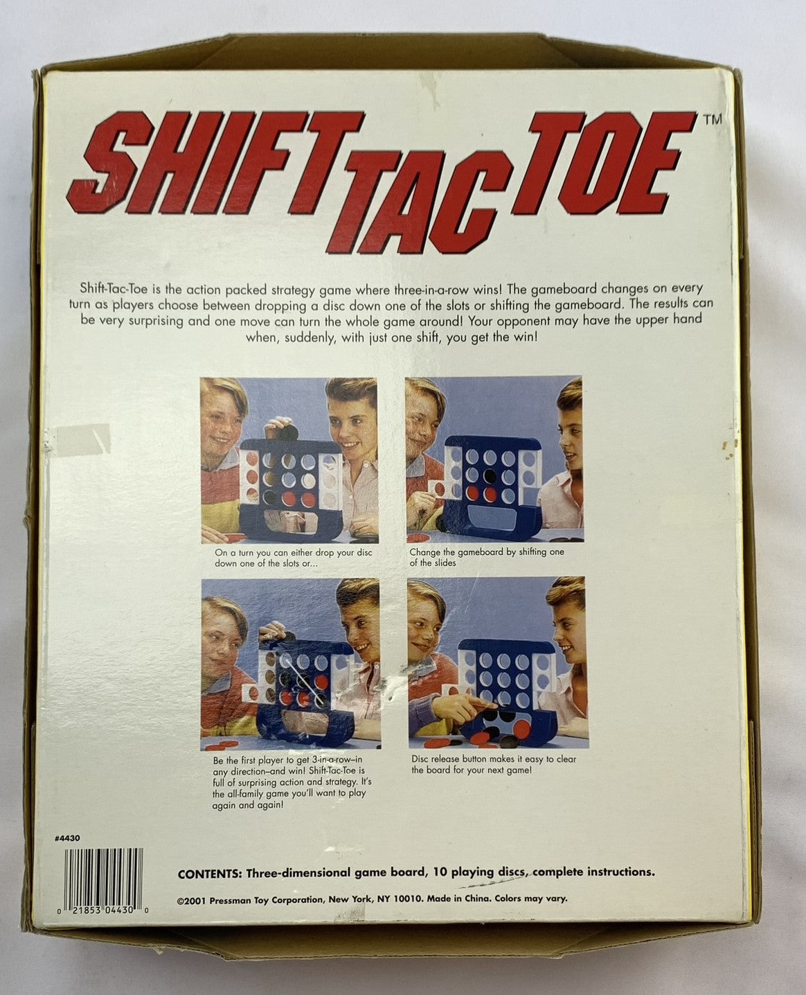 Shift Tac Toe Game - 2001 - Pressman - Great Condition