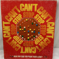 Can't Stop Game - 1980 - Parker Brothers - Good Condition