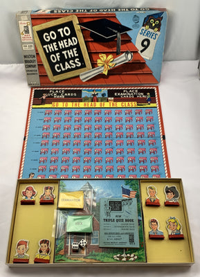 Go To The Head Of The Class Game 9th Edition - 1965 - Milton Bradley - Good Condition