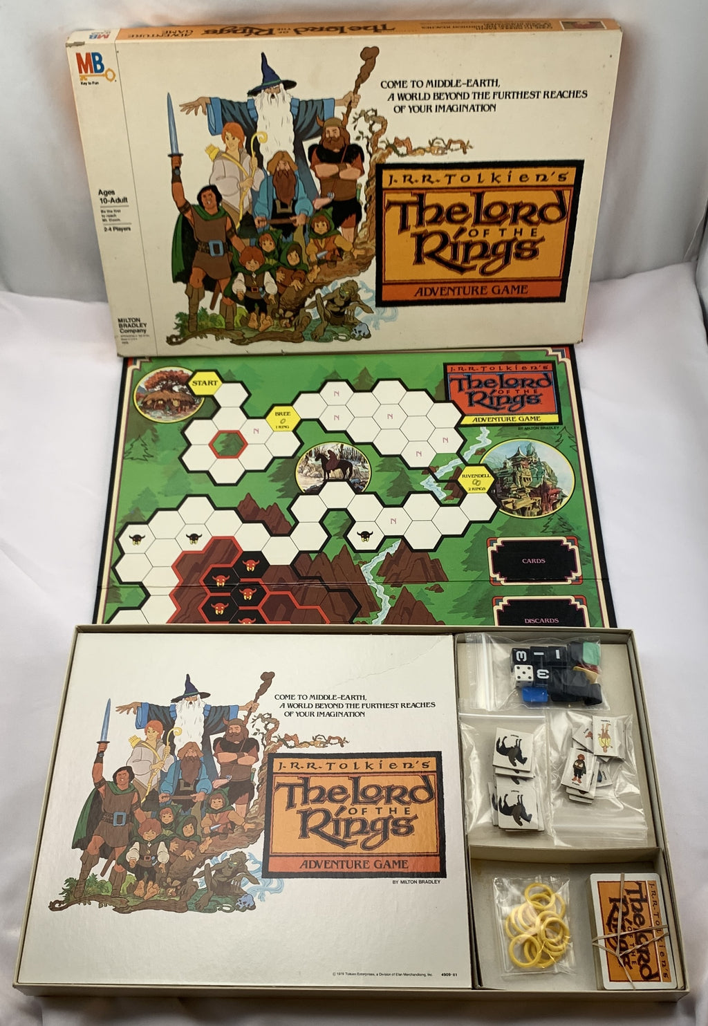 The Lord of the Rings Adventure Game - 1978 - Milton Bradley - Great Condition