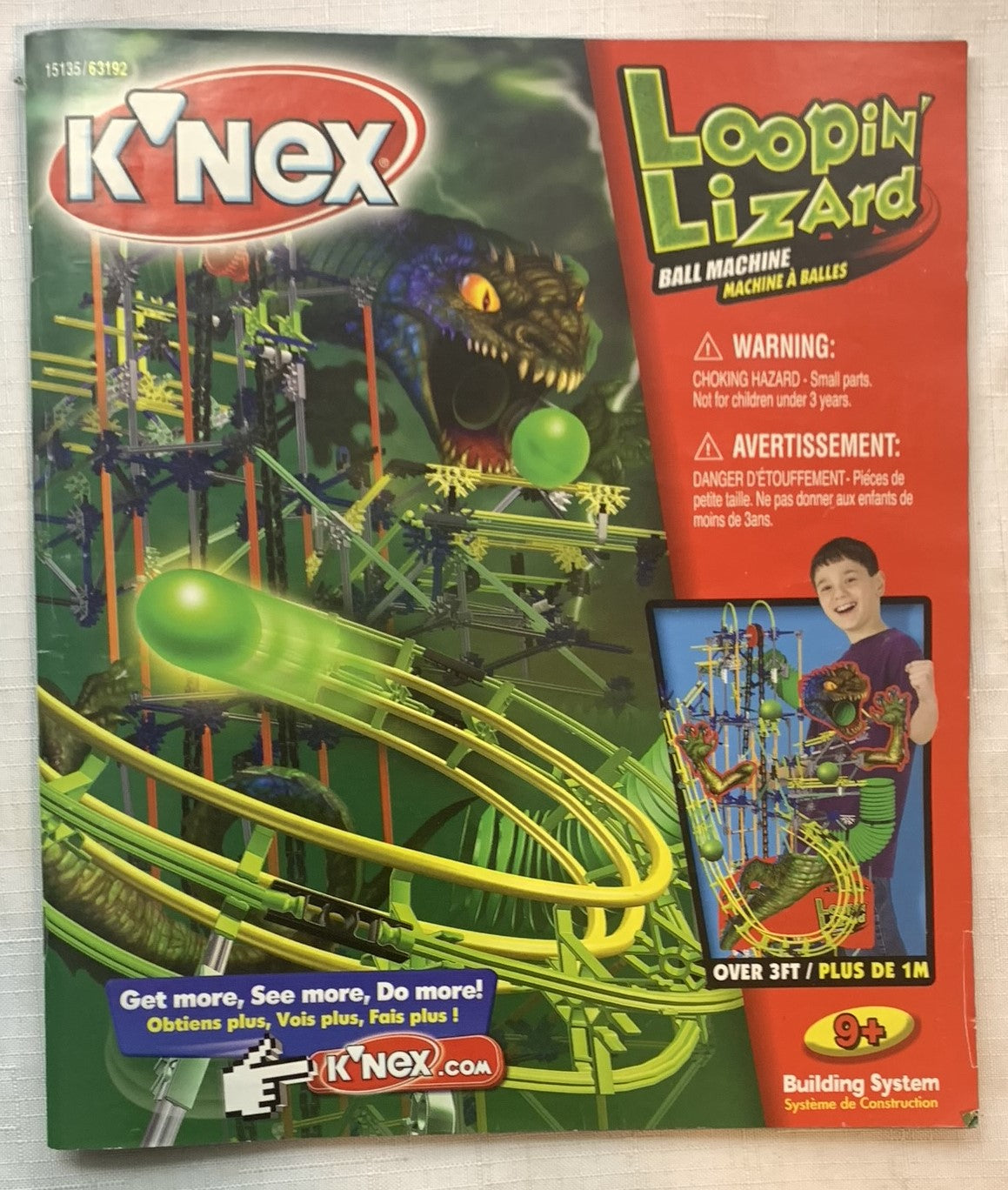 Knex Loopin' Lizard Ball Machine #15135 793 Pc Set - Complete - Very Good Condition