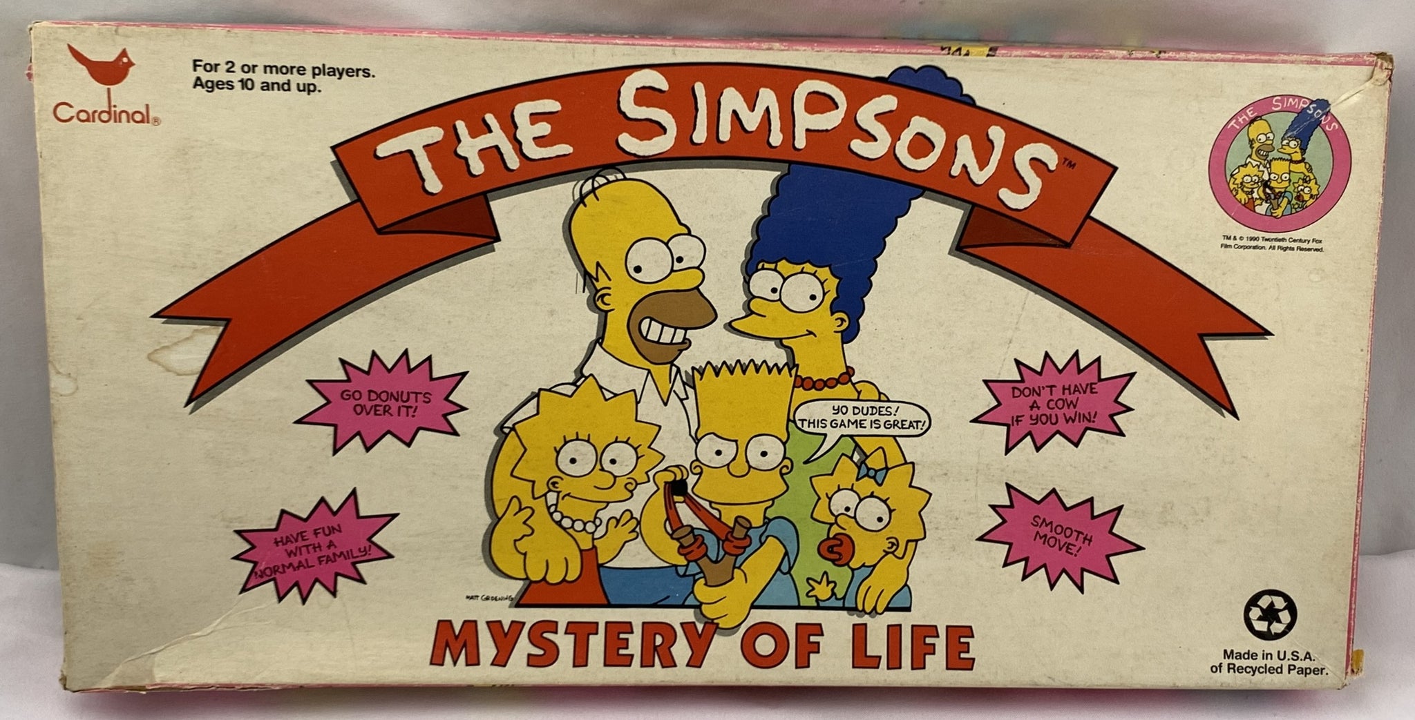 The Simpsons Mystery of Life Game - 1990 - Cardinal - Great Condition ...