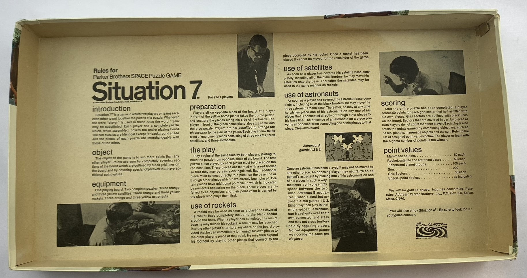 Situation 7 Game - 1969 - Parker Brothers - Great Condition