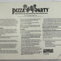 Pizza Party Game - 1987 - Parker Brothers - Good Condition