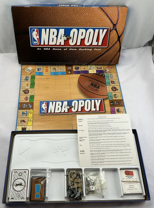 NBA-Opoly Collectors Edition Monopoly Game - 2004 - Great Condition