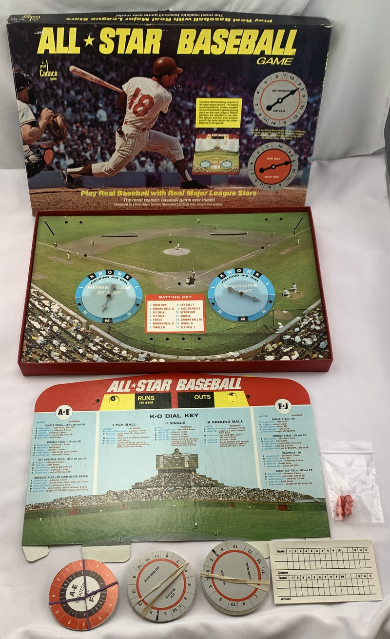 All hotsell Star Baseball Strategy Disc Game - Cadaco 1969 (Read Description)