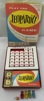 Jeopardy Game 1st Edition - 1964 - Milton Bradley - Great Condition