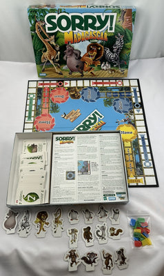 Madagascar Sorry! Game - 2005 - Parker Brothers - Great Condition