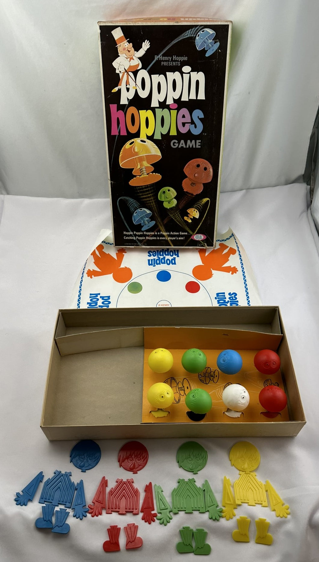 Poppin' Hoppies Game - 1968 - Ideal - Great Condition