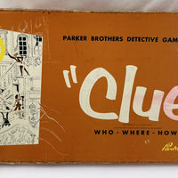 Clue Game - 1956 - Parker Brothers - Good Condition