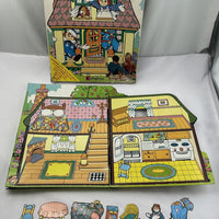 Raggedy Ann & Andy Colorforms Super Deluxe Play House - 1988 - Very Good Condition