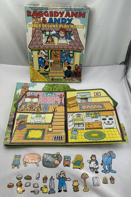 Raggedy Ann & Andy Colorforms Super Deluxe Play House - 1988 - Very Good Condition