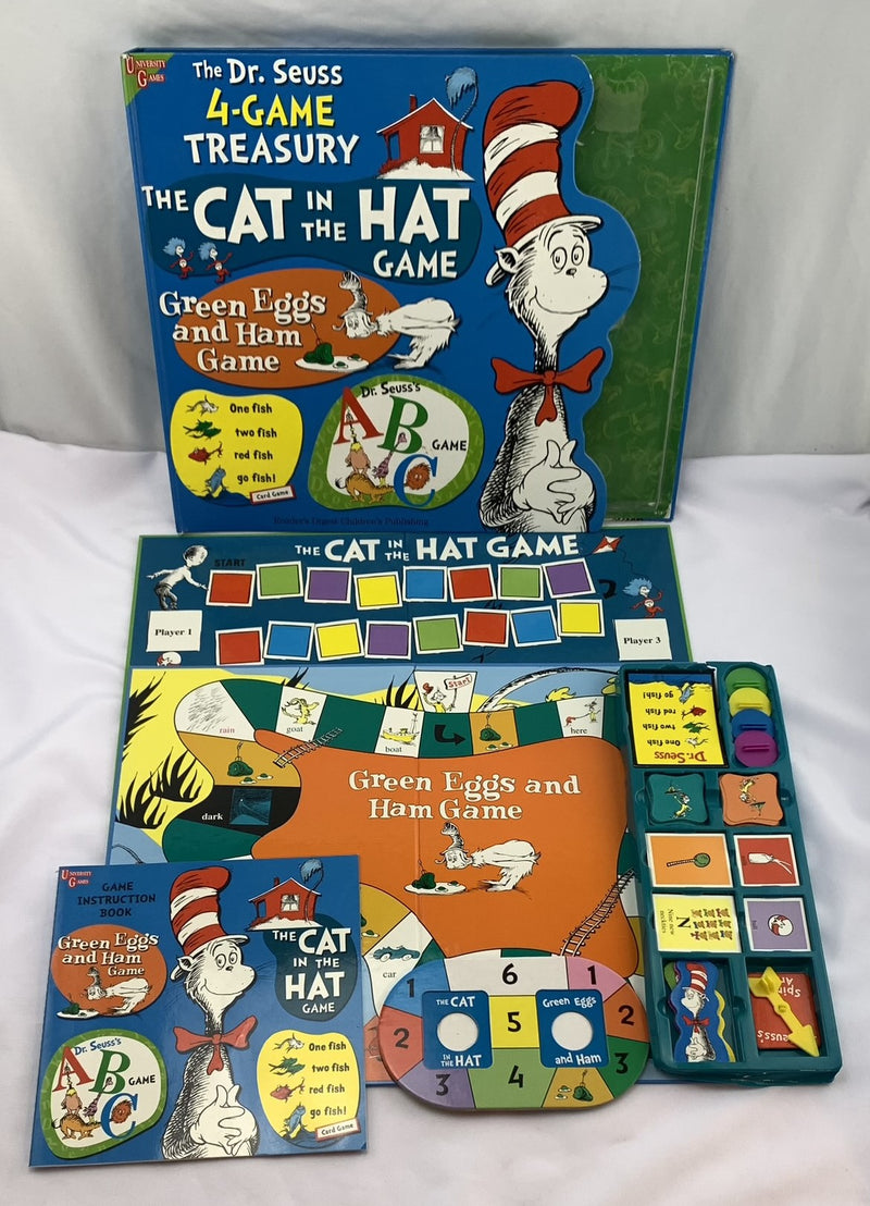 The Dr. Seuss 4-Game Treasury Cat In the Hat, Green Eggs & Ham One Fish  Two Fish