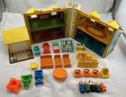 Fisher Price Little People Family Play House - 1969 - Very Good Condition