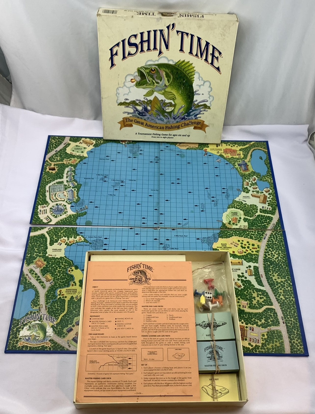 Fishin' Time Board Game - 1986 - Distinctive Games - Great Condition