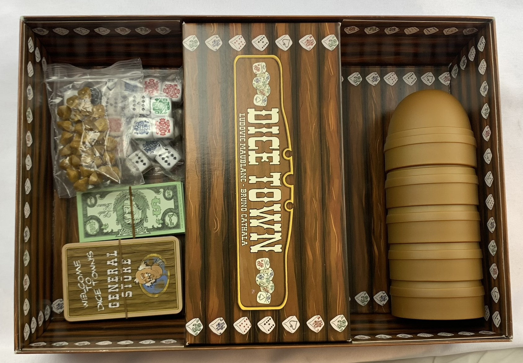 Dice Town Game with New Expansion - 2012 - Asmodee Games - Like New