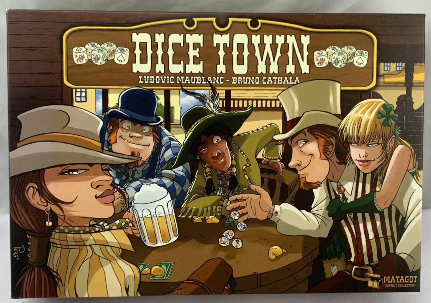 Dice Town Game with New Expansion - 2012 - Asmodee Games - Like New