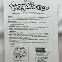 Frog Soccer Game - 1992 - Parker Brothers - Great Condition