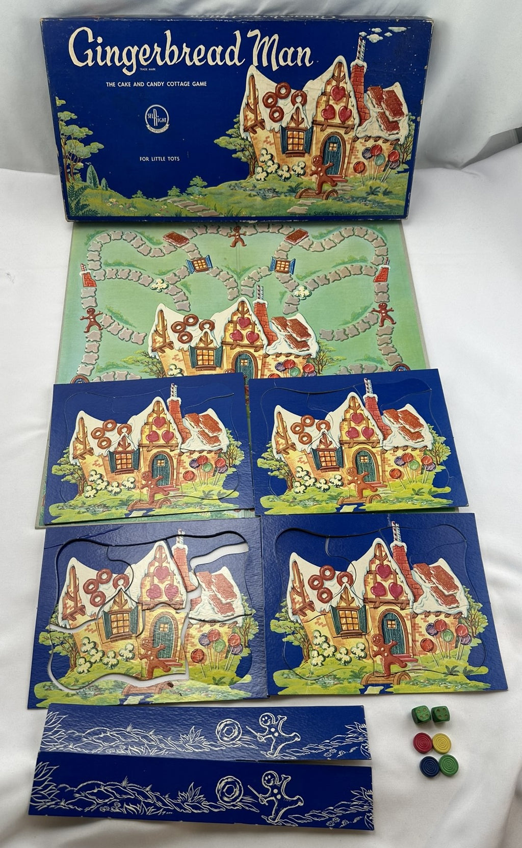 Gingerbread Man Game - 1961 - Selchow & Righter - Great Condition