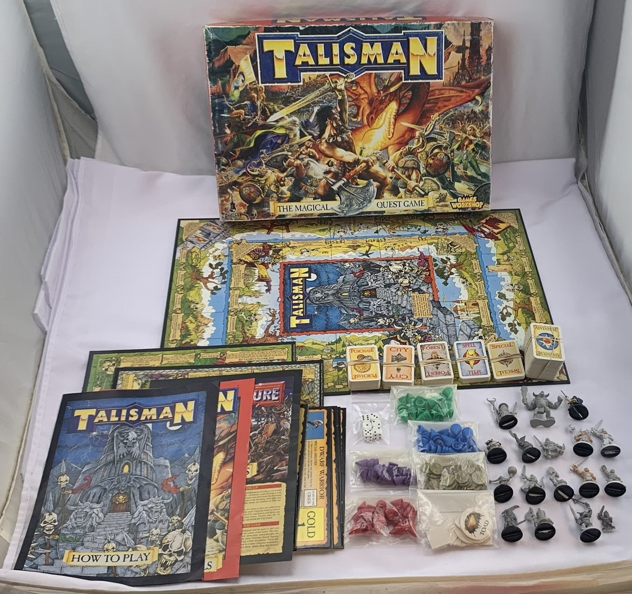 Talisman (Third Edition) Game w/City of Adventure Expansion - 1994 - Games Workshop - Great Condition