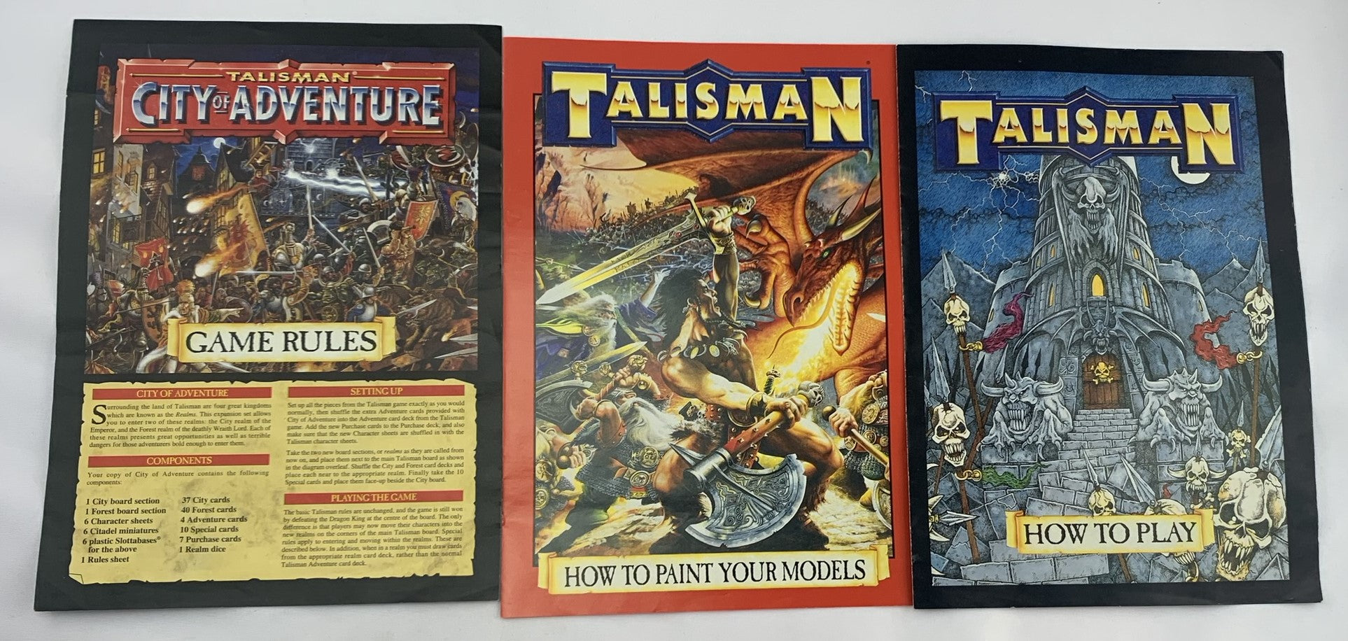 Talisman (Third Edition) Game w/City of Adventure Expansion - 1994 - Games Workshop - Great Condition