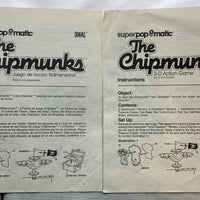 Chipmunks Super Popomatic 3-D Trouble Action Game - 1984 - Ideal - Very Good Condition