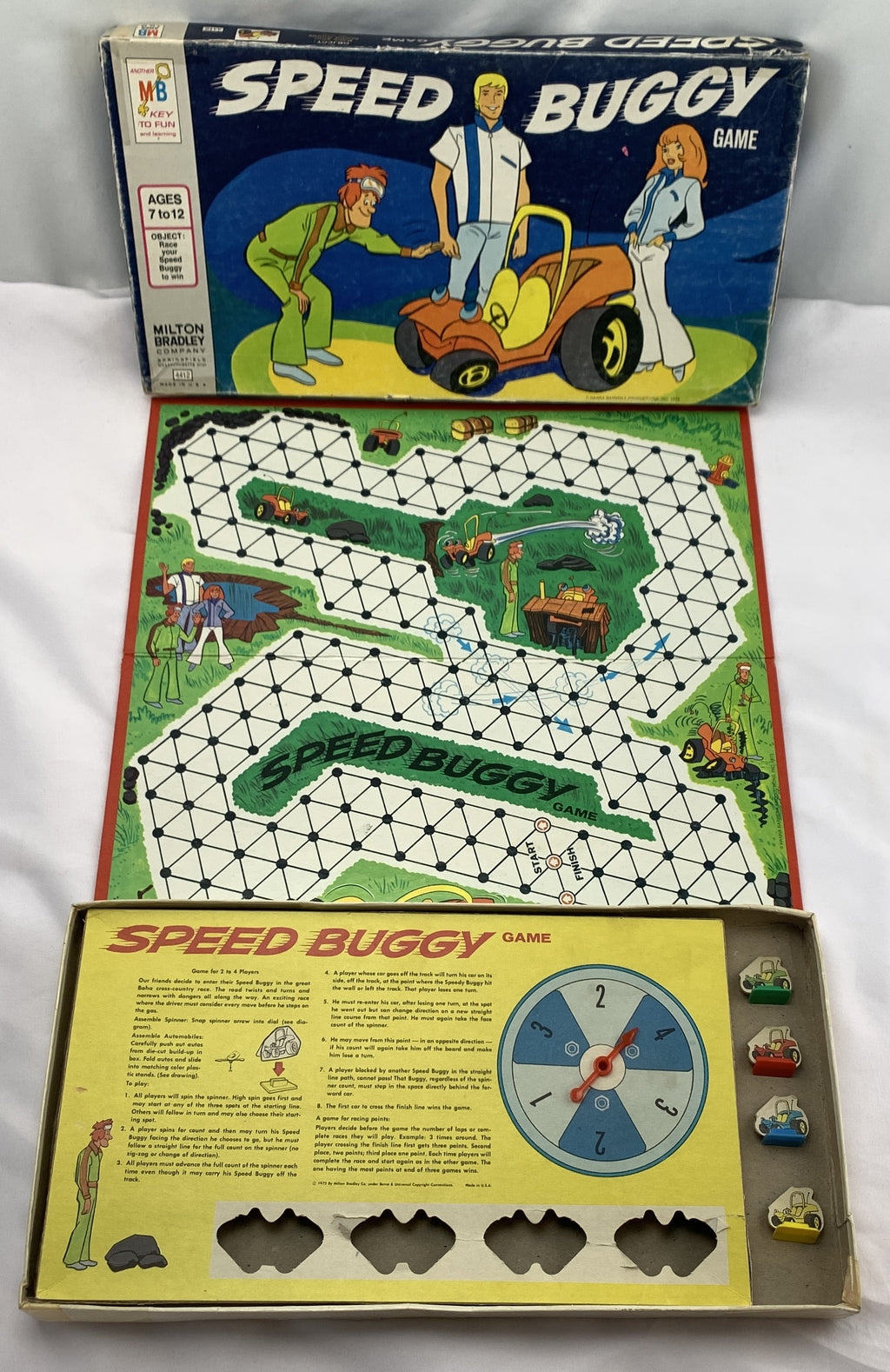 Speed Buggy Game - 1974 - Milton Bradley - Good Condition