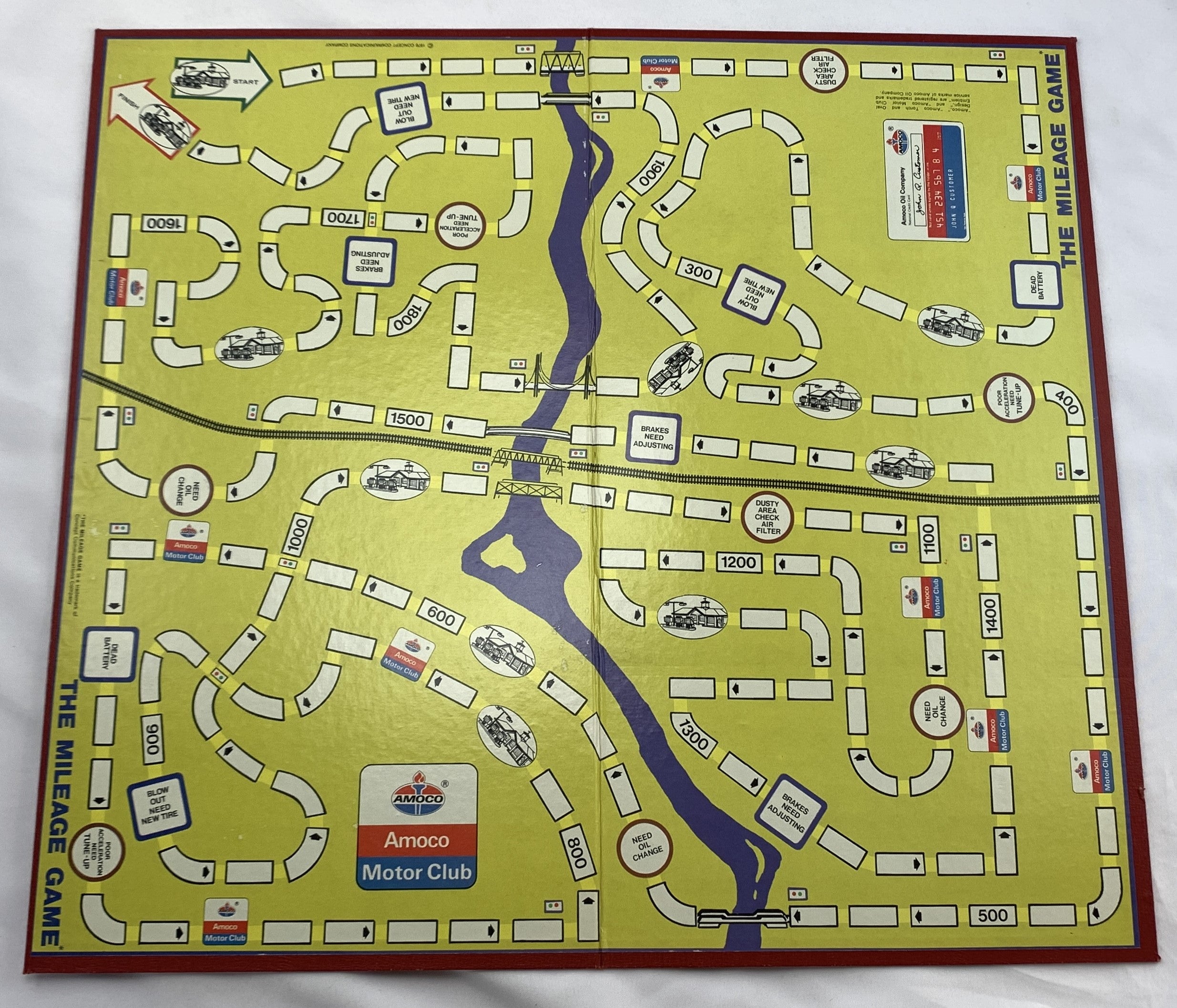 The Mileage Game - 1976 - Cadaco - Great Condition