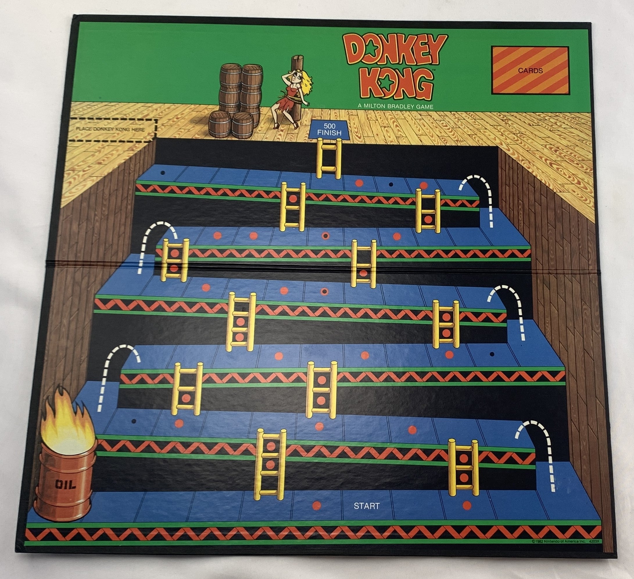 Donkey Kong Board Game - Milton Bradley - Good Condition