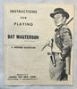 Bat Masterson Board Game - 1958 - Lowell Toy - Good Condition