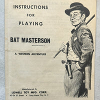 Bat Masterson Board Game - 1958 - Lowell Toy - Good Condition