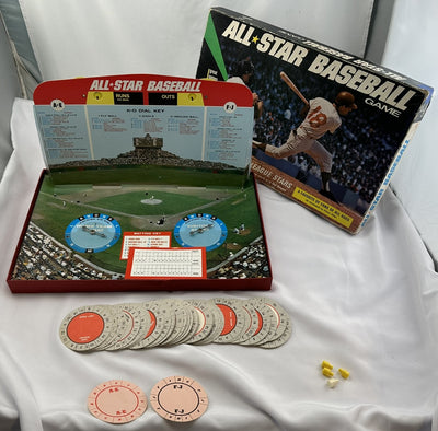 All Star Baseball Board Game - 1968 - Cadaco - Good Condition