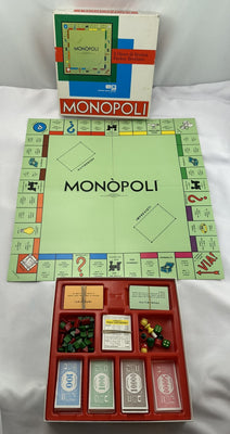 Monopoly Game Italian Monopoli Il Gioco di Societa Edition - 1961 - Parker Brothers - Great Condition