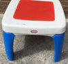 Vintage Little Tikes Table w/Drawers, Lego Top, 2 Chunky Chairs - Great Condition