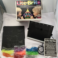 Lite Brite - 1984 - 4+ Unpunched Sheets - 200+ Pegs - Working - Very Good Condition