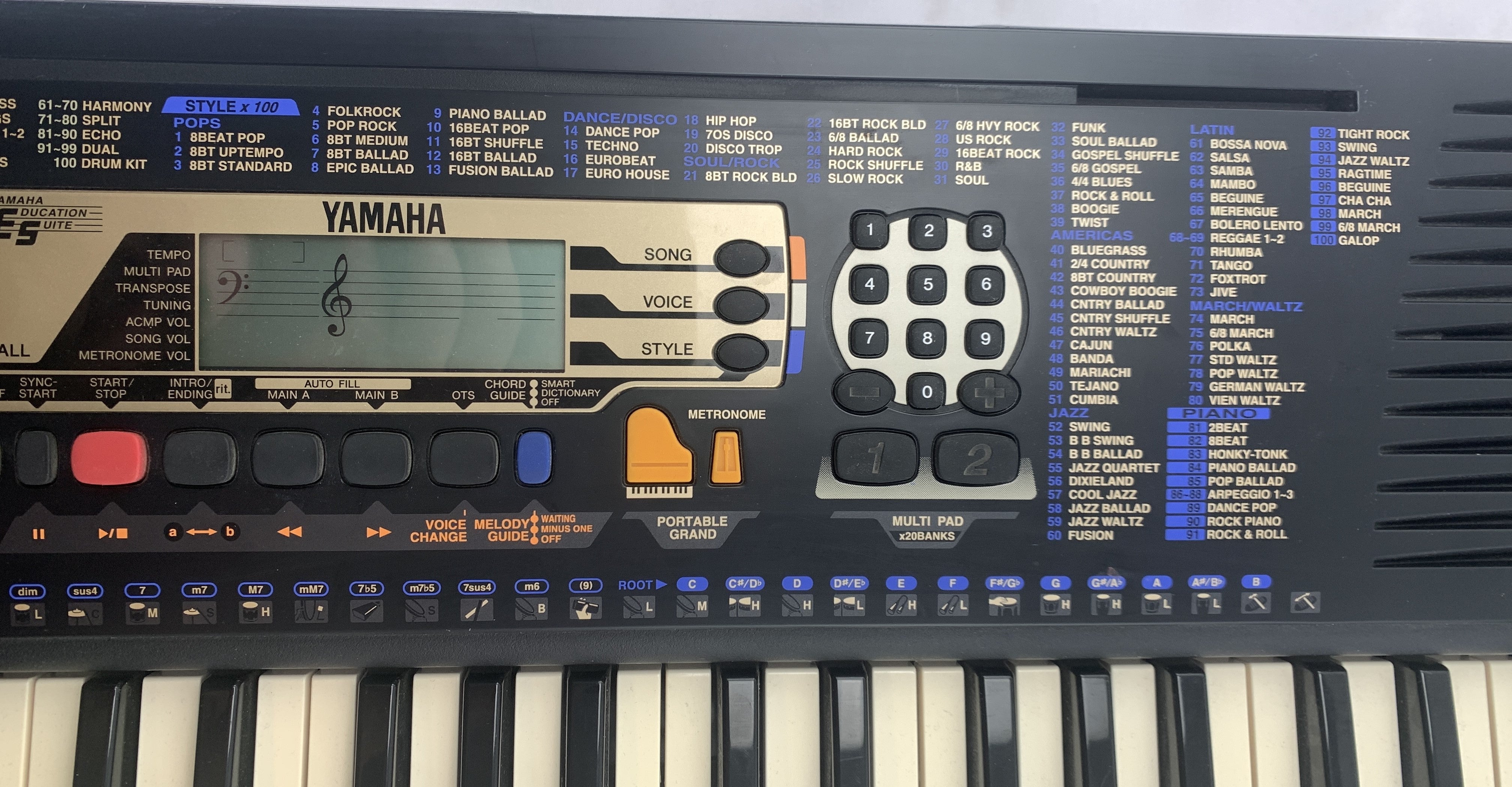 Yamaha PSR-195 Portable Keyboard in Box with Accessories