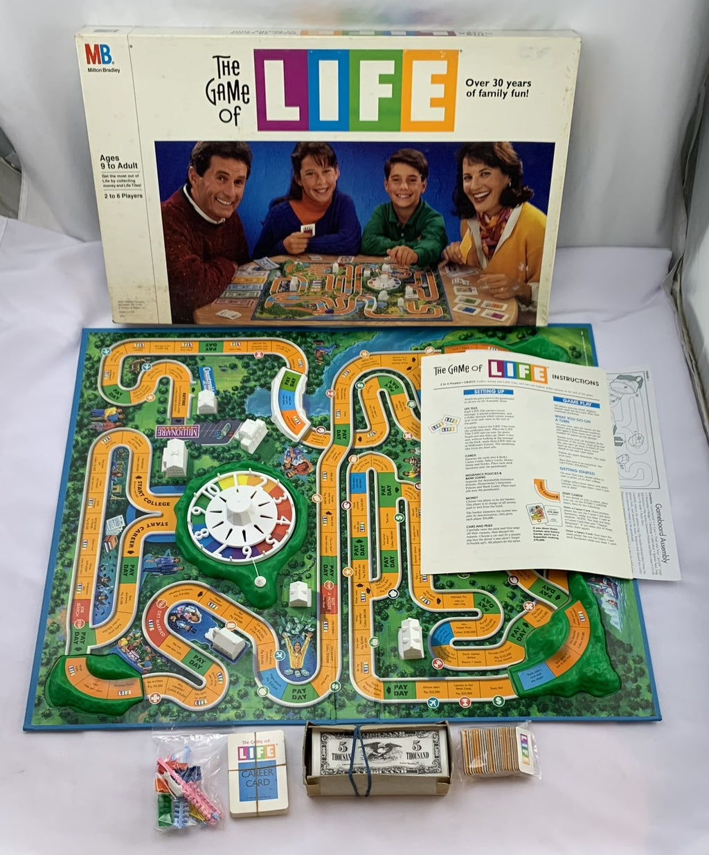 The Game of Life Replacement Parts 1991 - Instructions