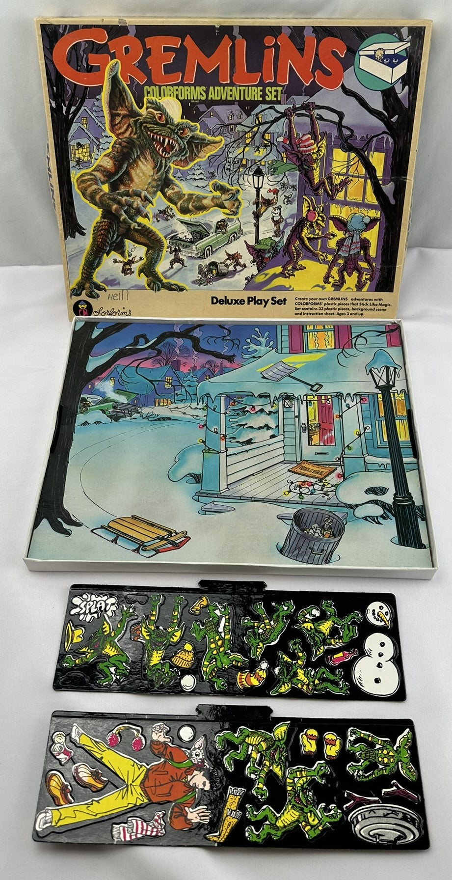 Gremlins Colorforms Adventure Set - 1984 - Very Good Condition