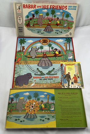 Babar and His Friends: See-Saw Game - 1960 - Milton Badley - Great Condition