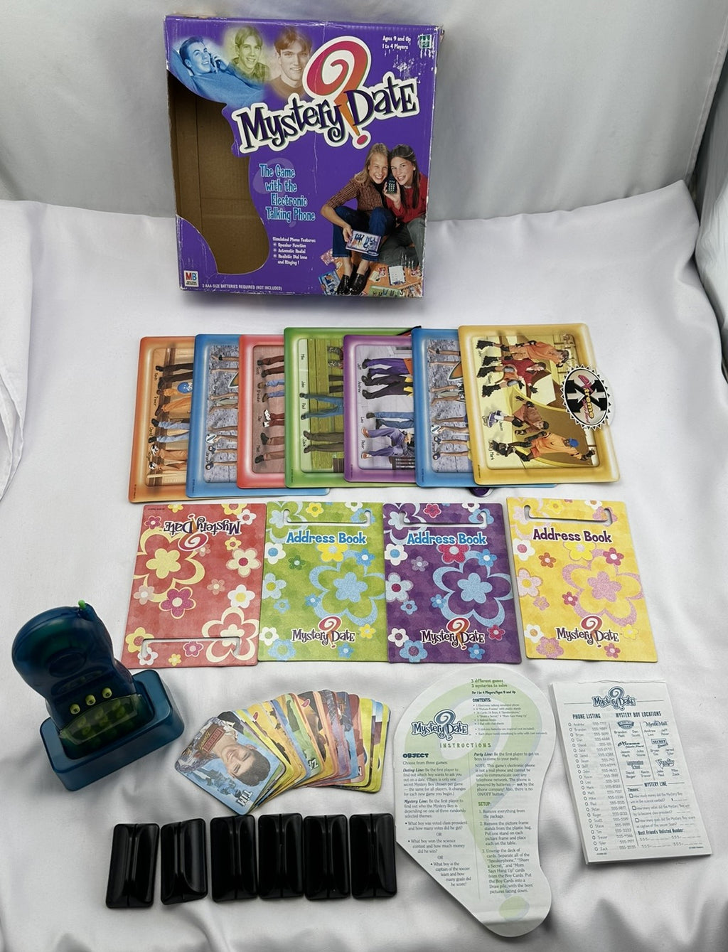 Mystery Date? Phone Game - 2000 - Milton Bradley - Great Condition