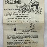 Jack and the Beanstalk Adventure Game - 1957 - Transogram - Great Condition