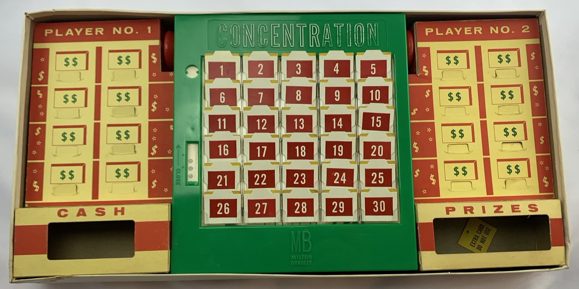 Concentration Game 2nd Edition - 1960 - Milton Bradley - Good Condition